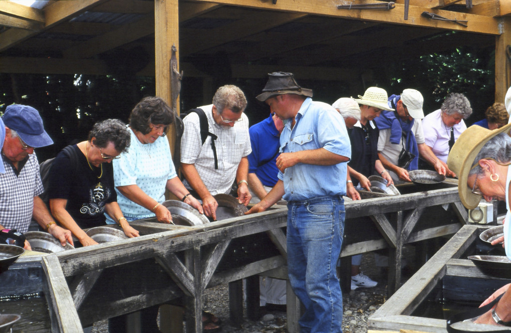 Gold Panning at Shantytown Greymouth